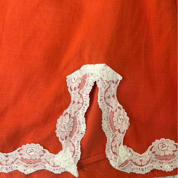 New Nia Moon Vibrant Orange Lace Lined Skort - Picture 6 of 13